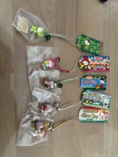 【未使用】ご当地キティ 根付け 5点 かっぱ寿司 / 愛媛ポンジュース / 富山 未使用】ご当地キティ 根付け 5点 かっぱ寿司 / 愛媛ポンジュース