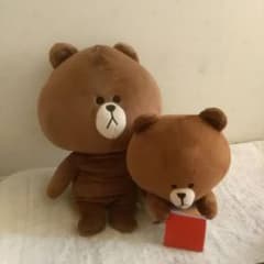 LINE　ブラウン　ビッグぬいぐるみのサムネイル