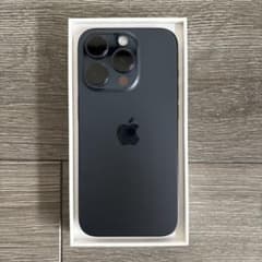 値下げ　Apple iPhone 15Pro 256GB ブルー　本体＋箱　美品のサムネイル