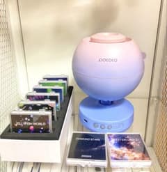 pococoプラネタリウム ブルーピンク スタープロジェクター オーロラ