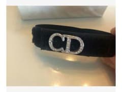 訳あり☆激レア☆Christian Dior☆CDロゴ☆ブレスレット☆バングル黒