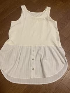 JEANASIS ノースリーブ シャツ ブラウス ストライプのサムネイル