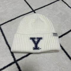YALE Yロゴ ホワイトニット帽のサムネイル