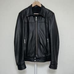 MUSHER マーシャー レザージャケット M ブラック シングルライダース MUSHER マーシャー レザージャケット M ブラック シングルライダース