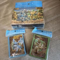ポケモンカード　ダブルデッキケース リーフィア＆グレイシア スリーブ