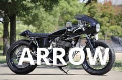 ARROWカウリングロケットカウル カフェレーサー ハーフカウル ライト