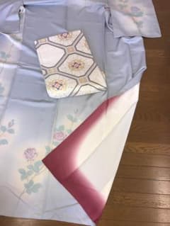 (=´∀｀)上品シックな訪問着&銀糸の帯(´∀｀*)のサムネイル