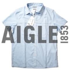 新品1.7万 AIGLE 1853 エーグル 吸水速乾 ショートスリーブシャツLのサムネイル