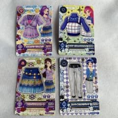 アイカツ カード 4枚セット トップス ボトムスのサムネイル