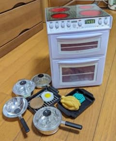 値下げた　CASDON おままごと　IH キッチン　オーブン　コンロ　セットのサムネイル