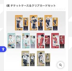 하이큐 이치 반 쿠지 티켓 케이스 & 클리어 카드 세트 카게야마 비오