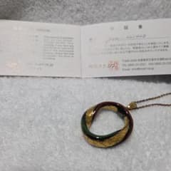 陶芸タチカワ ネックレス 磁器 金彩のサムネイル