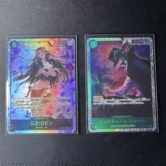 ワンピースカード 師弟の絆 SR ロビン ミホーク 2枚セットのサムネイル