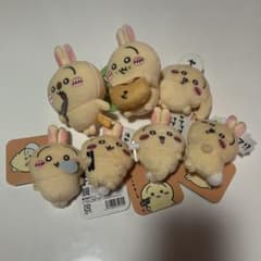 ちいかわ うさぎだらけくじ マスコット ぬいぐるみバッジ 7点セットのサムネイル