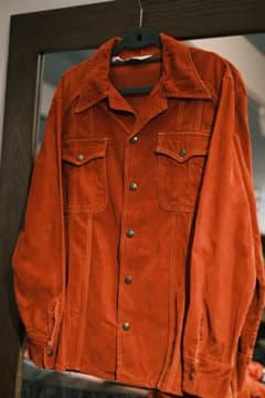 【希少】70s Mr. Leggs ヴィンテージ シャツジャケット M 赤のサムネイル