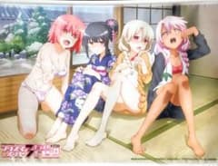 프리즈마 ☆ 일리야 B2 태피스트리 일리야 & 미유 & 크로 & 다나카 속옷 미소녀 N4