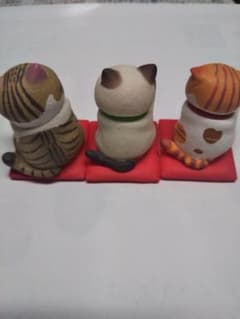 猫の置物／3体セットのサムネイル