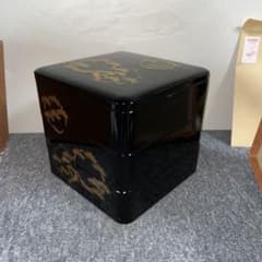 松蒔絵 三段重箱 黒内朱 漆器 - メルカリ