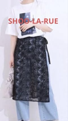 美品『SHOO-LA-RUE』レースラップスカート ブラックのサムネイル