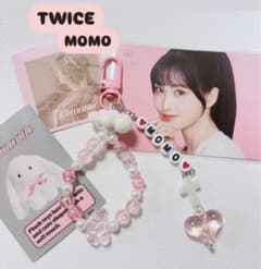 TWICE MOMO モモ ビーズキーホルダー y2k 携帯ストラップ 韓国 - メルカリ