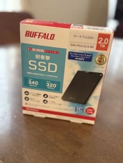 BUFFALO 2TB ポータブルSSD SSD-PG2.0U3-BC - メルカリ