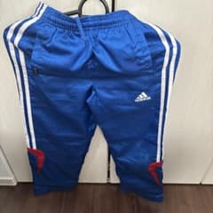 adidas キッズ ロングパンツ 130cm ブルーのサムネイル