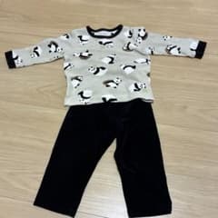パンダ柄 ベビーパジャマ 上下セットのサムネイル
