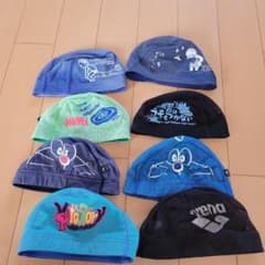 水泳キャップ 8個セットのサムネイル