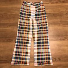 vintage check flare pantsのサムネイル