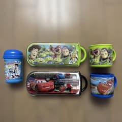 ⭐️ トイストーリー カーズ ディズニー 弁当用カトラリー コップセット ⭐️のサムネイル
