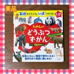 【美品】英語&どうぶつのなき声がきける! たのしい どうぶつずかん　ナツメ社のサムネイル