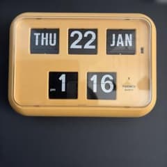 ジャンク トゥエンコ QD-35 時計 白 パタパタ時計 掛け時計 ホワイト