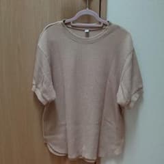 美品 UNIQLO ワッフルTシャツ Lサイズのサムネイル