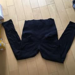 マタニティパンツ L ズボン 黒 ブラックのサムネイル
