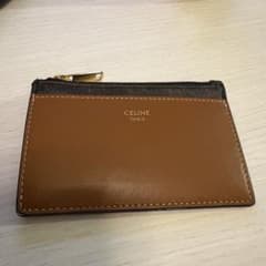 CELINE レザー カードケース ブラウン/ブラックのサムネイル
