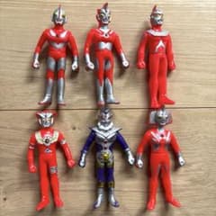 昭和レトロ 当時物 ポピー ウルトラマン ソフビ フィギュア 6体 まとめ