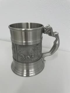 【未使用】KING’s Pewter ビアジョッキ　ユニーク取手のサムネイル
