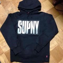 Supreme シュプリーム SUPNY フーディー パーカー 美品 黒 - メルカリ