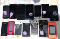 携帯電話 スマートフォン まとめ売り ジャンク品 12台セット a-3