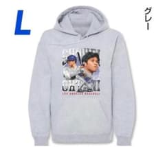 新品未使用☆大谷翔平 グラフィックパーカー MLBPA公認 L グレー
