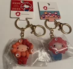 サンリオ 推しカラー クリアカラー キーホルダー キティ ミャクミャク 万博のサムネイル