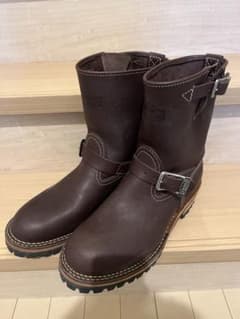 Wesco バックル付きエンジニアブーツ ブラウン - メルカリ