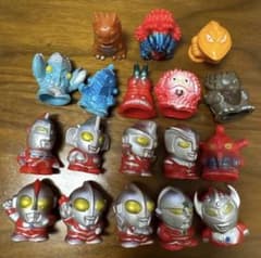 ウルトラマン 怪獣 指人形 ソフビ 当時もの レトロ - メルカリ