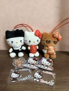 ハローキティ ぬいぐるみ マスコット 3体セットのサムネイル
