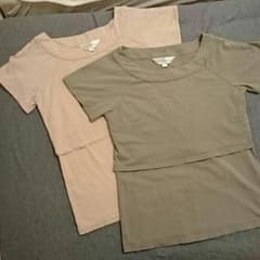 スイートマミー 授乳Tシャツ 二枚セット Lサイズのサムネイル