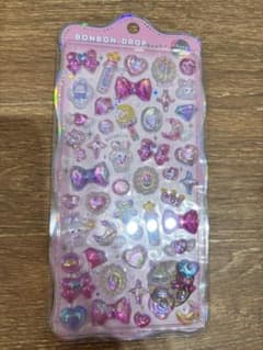 ボンボンドロップシール　オーロラ　ピンク　うさぎ(正規品)