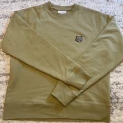 MAISON KITSUNÉ オリーブグリーン スウェット XS - メルカリ