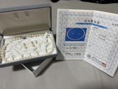 あこや真珠 ピアス ネックレス セット 7.5-8.0mm アコヤ真珠 本真珠のサムネイル