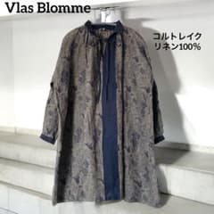 Vlas Blomme ボタニカル柄 コルトレイクリネン チュニックワンピース m10890448488_1.jpg?1751629147