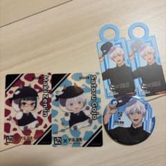 Jujutsu Kaisen Gyukaku Satoru Gojo Clear Card and Can Badge Set